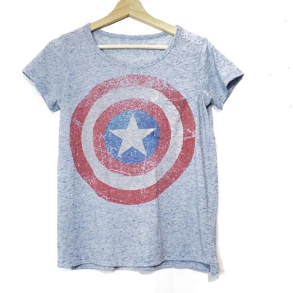 Captain America Lightweight Tee with Chest Pocket - Picture 1 of 4